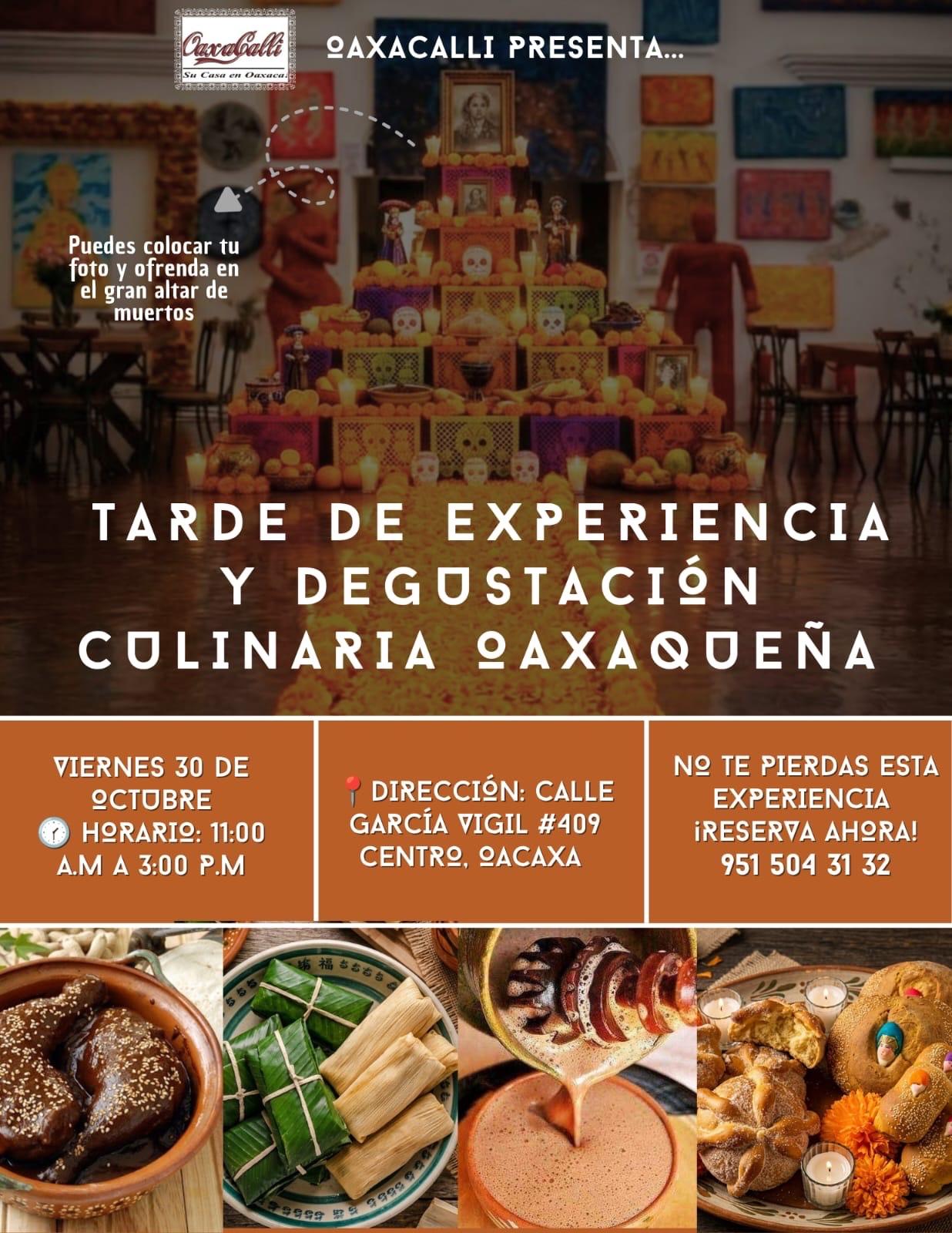 Tarde de Experiencia y Degustación Culinaria Oaxaqueña