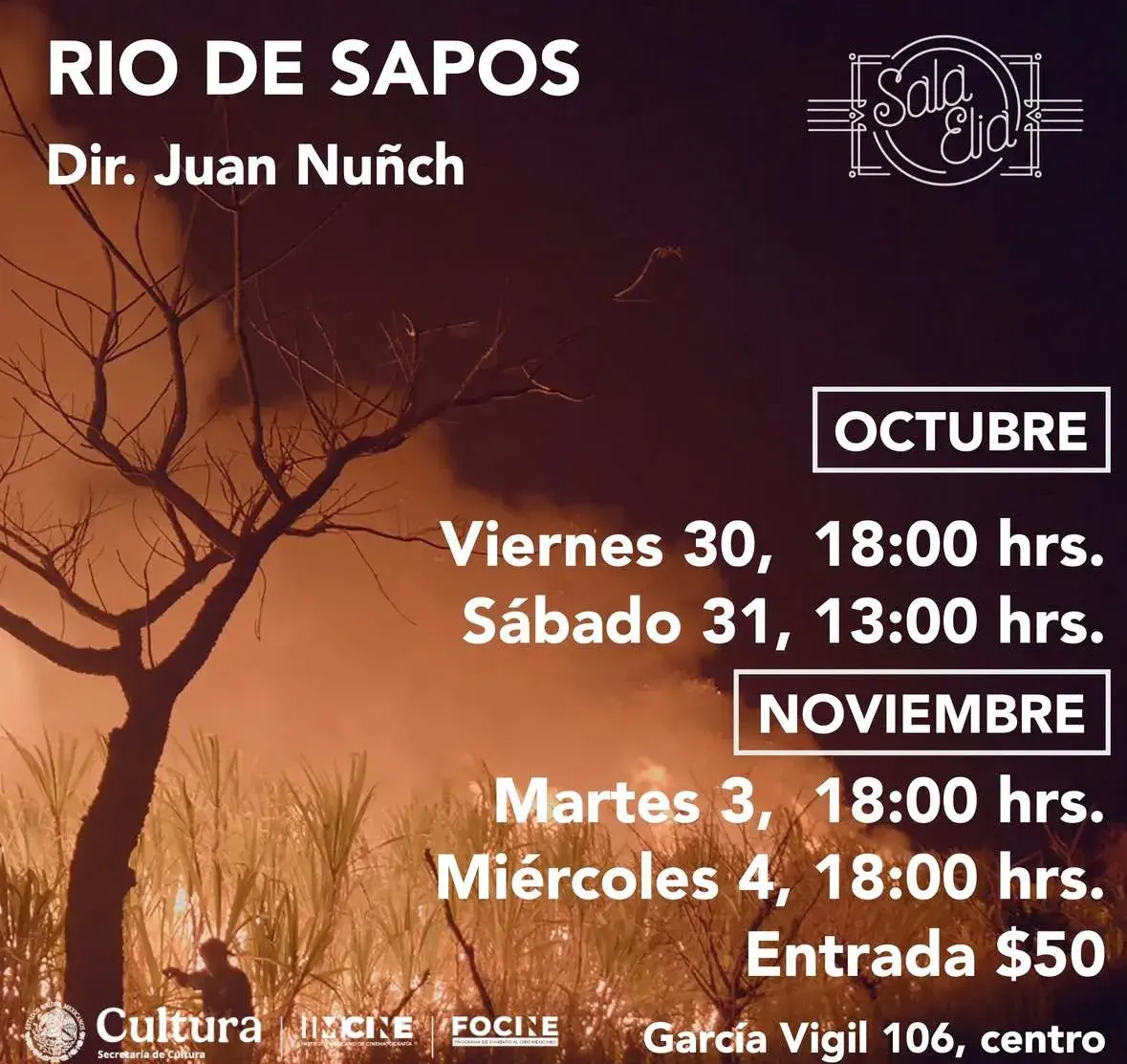 Flyer del evento: Rio de Sapos