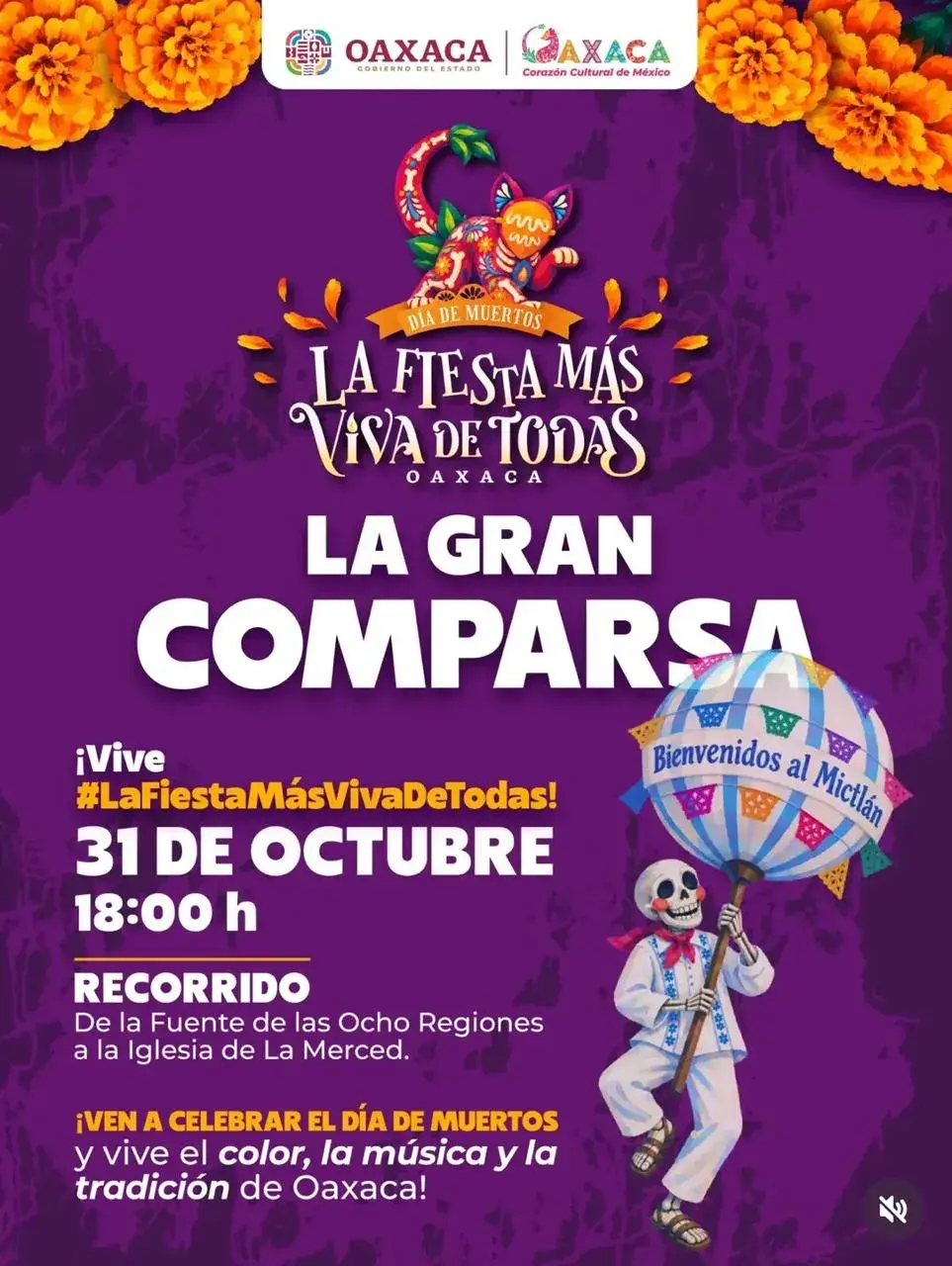 Flyer del evento: La Gran Comparsa: La Fiesta Más Viva de Todas