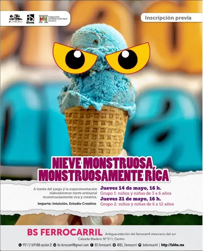 Flyer del evento: Nieve Monstruosa, Monstruosamente Rica