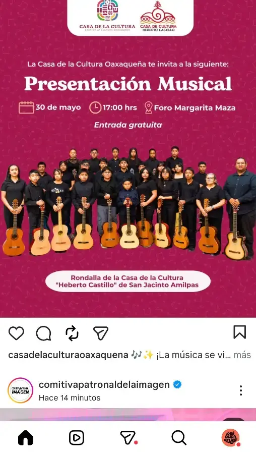 Flyer del evento: Presentación Musical