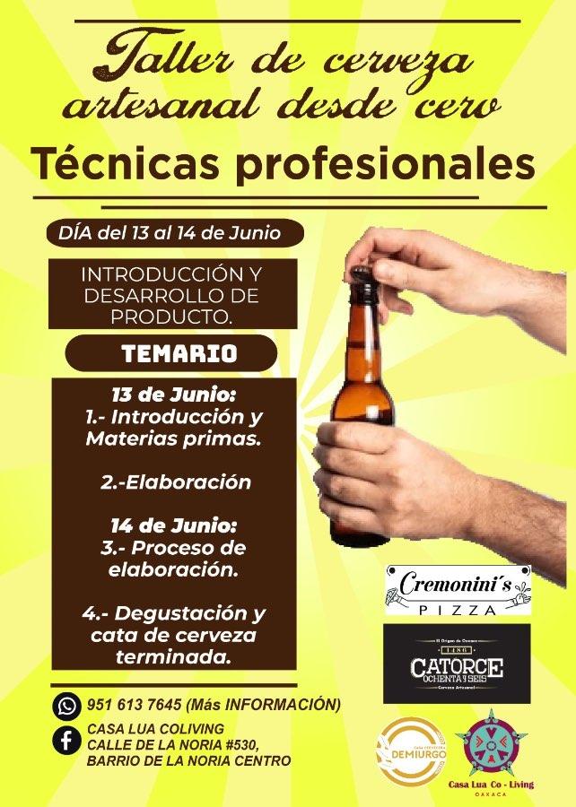 Flyer del evento: Artisanal Beer Workshop from Scratch: Professional Techniques