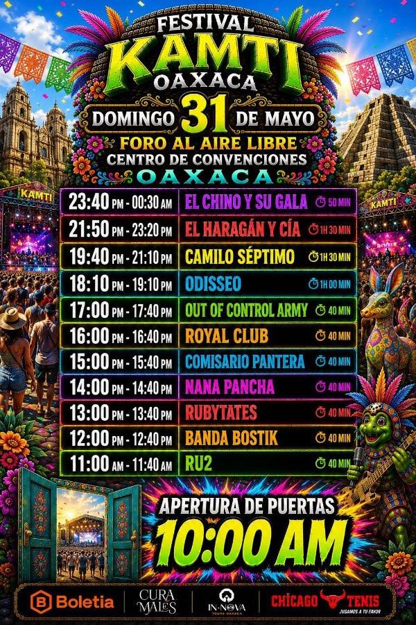 Flyer del evento: Festival Kamti Oaxaca