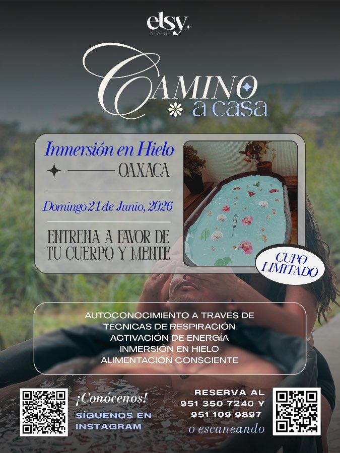 Flyer del evento: Journey Home: Ice Immersion Oaxaca