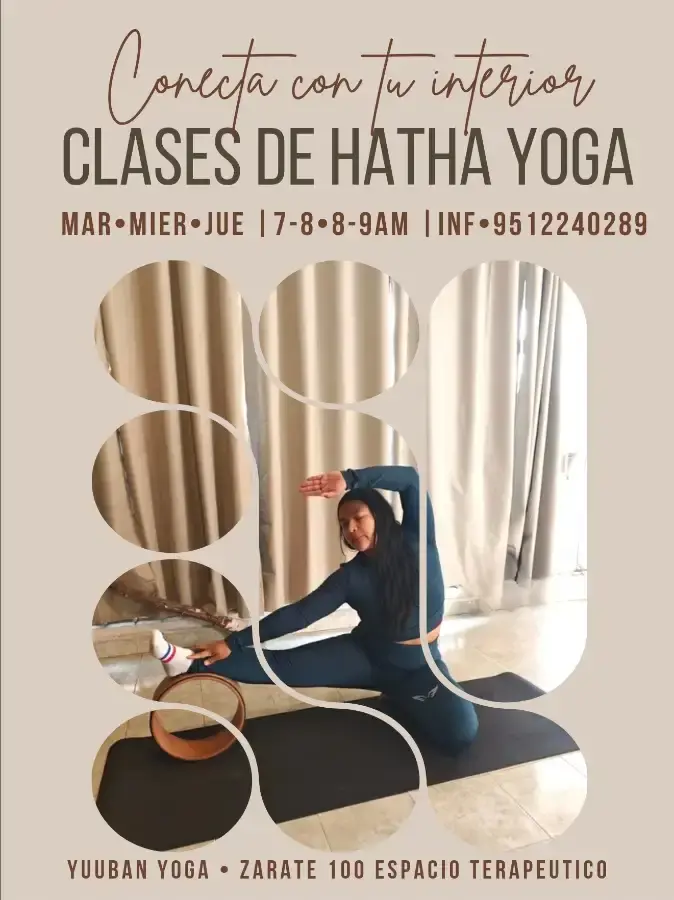 Flyer del evento: Clases de Hatha Yoga - Conecta con tu interior