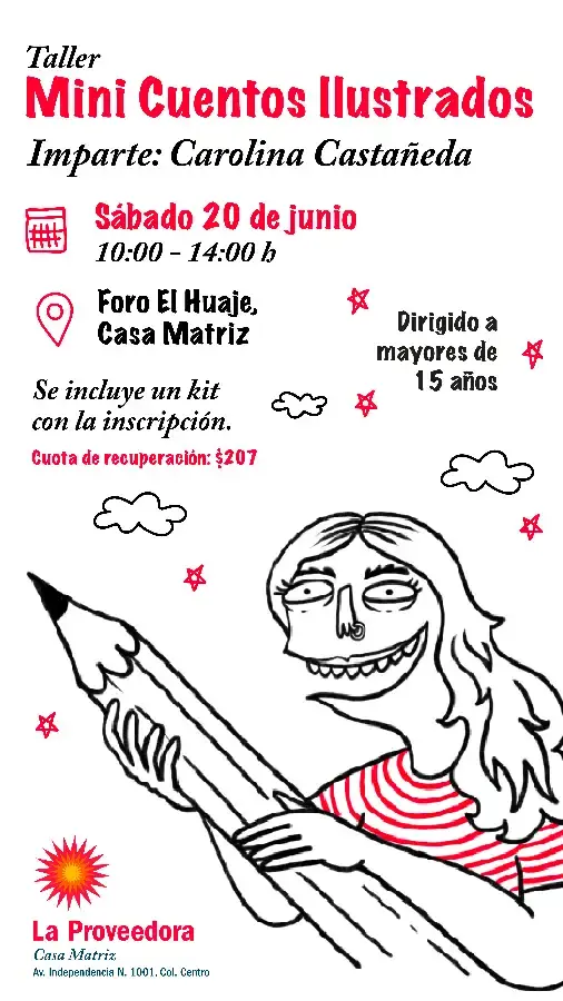 Flyer del evento: Mini Illustrated Stories Workshop