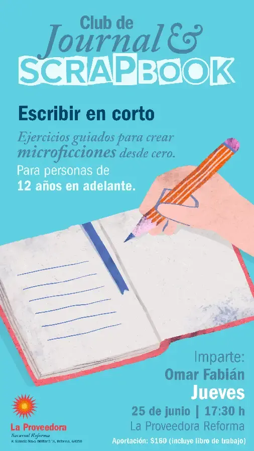 Flyer del evento: Journal & Scrapbook Club: Short Story Writing