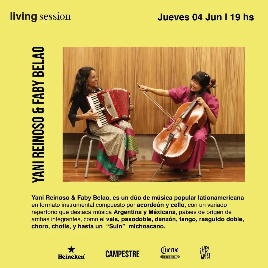 Flyer del evento: Campestre Living Session: Yani Reinoso & Faby Belao