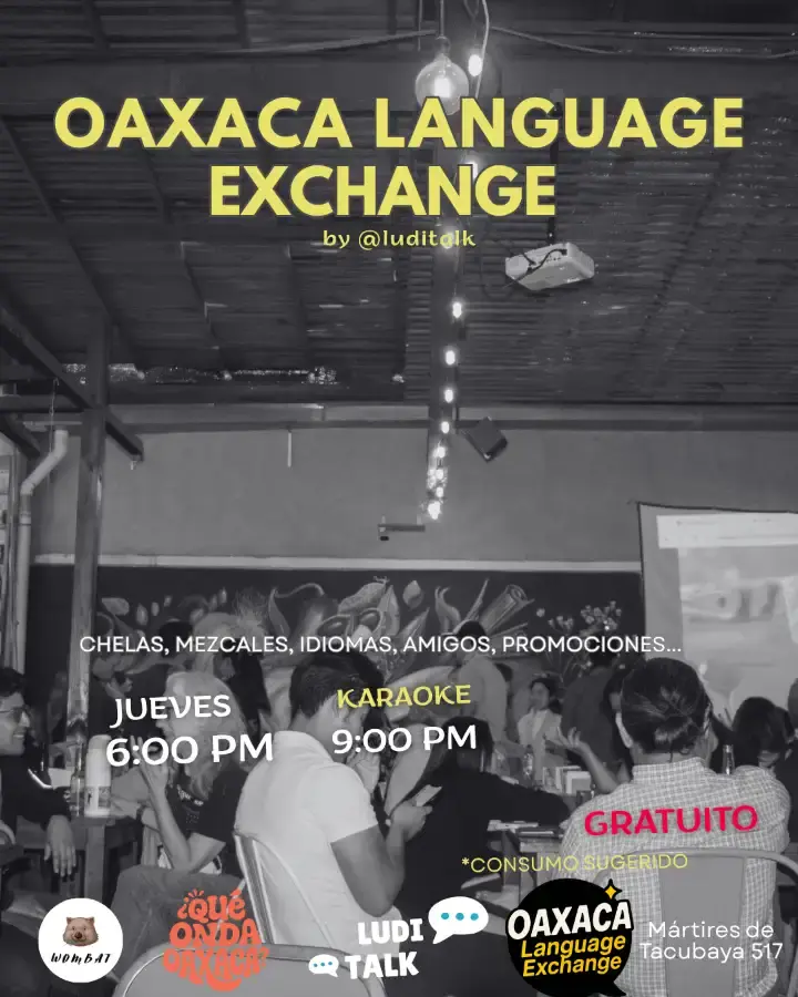 Flyer del evento: OAXACA LANGUAGE EXCHANGE