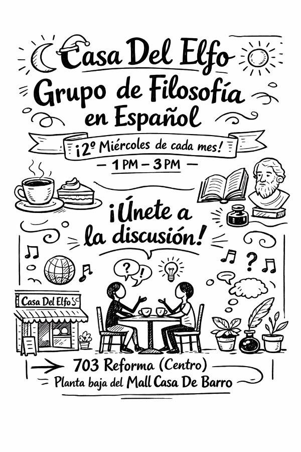 Flyer del evento: Grupo de Filosofía en Español