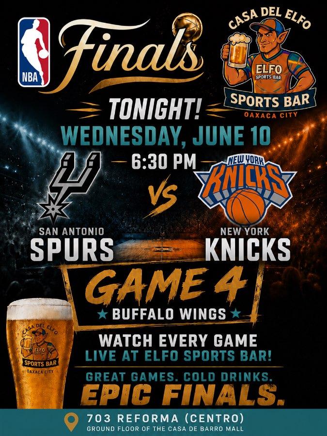 Flyer del evento: NBA Finals: San Antonio Spurs vs New York Knicks - Game 4