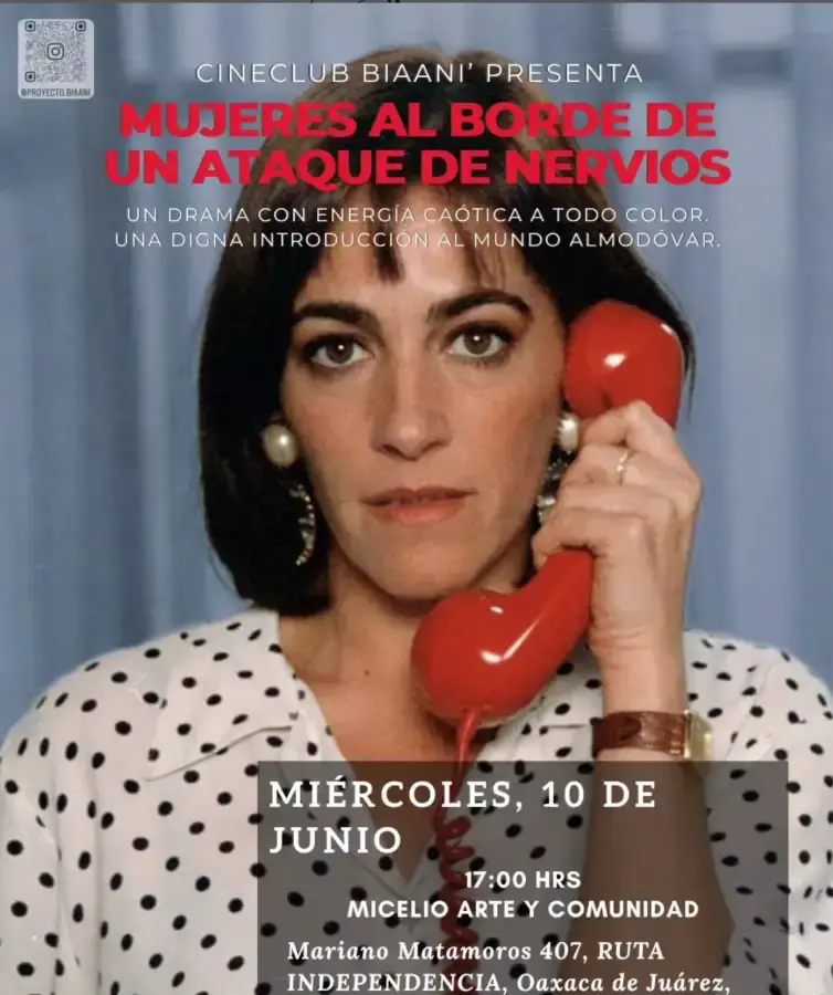 Flyer del evento: Mujeres al Borde de un Ataque de Nervios