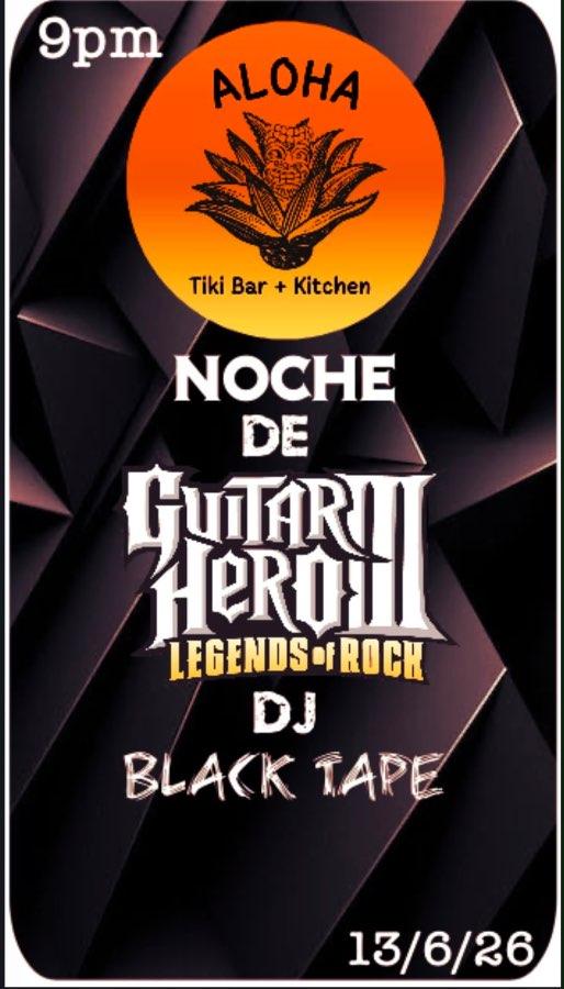 Flyer del evento: Noche de Guitar Hero Legends of Rock