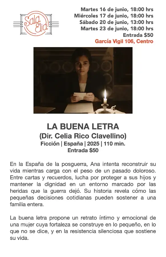 Flyer del evento: LA BUENA LETRA