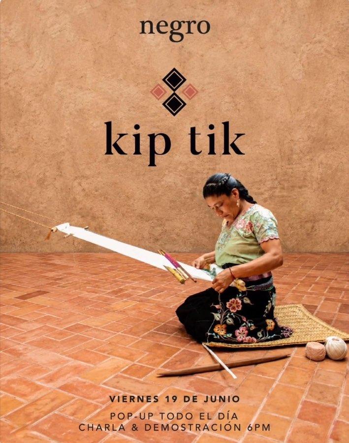 Flyer del evento: negro kip tik Pop-up, Charla y Demostración