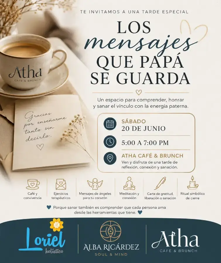Flyer del evento: LOS mensajes QUE PAPÁ SE GUARDA