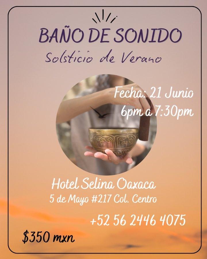 Flyer del evento: BAÑO DE SONIDO Solsticio de Verano