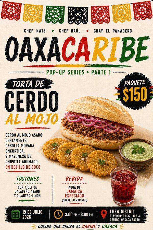 Flyer del evento: OAXACARIBE Pop-Up Series • Parte 1