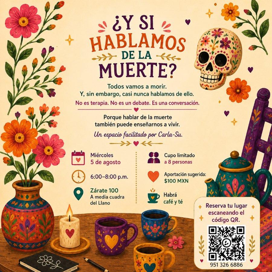 Flyer del evento: ¿Y si hablamos de la muerte?