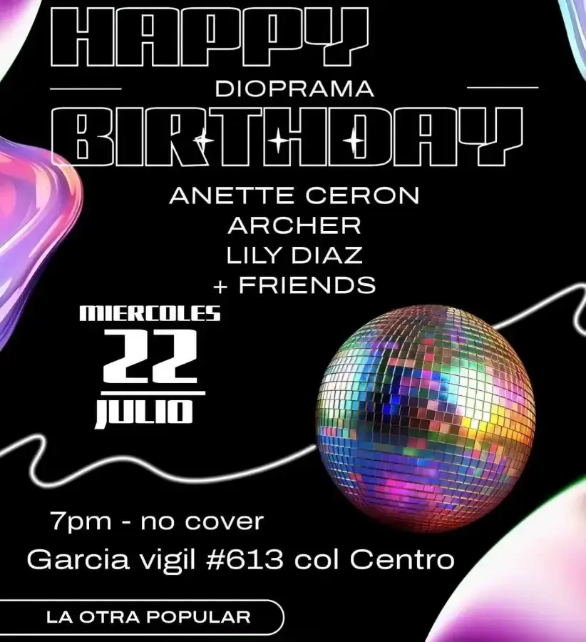 Flyer del evento: Happy Birthday Dioprama