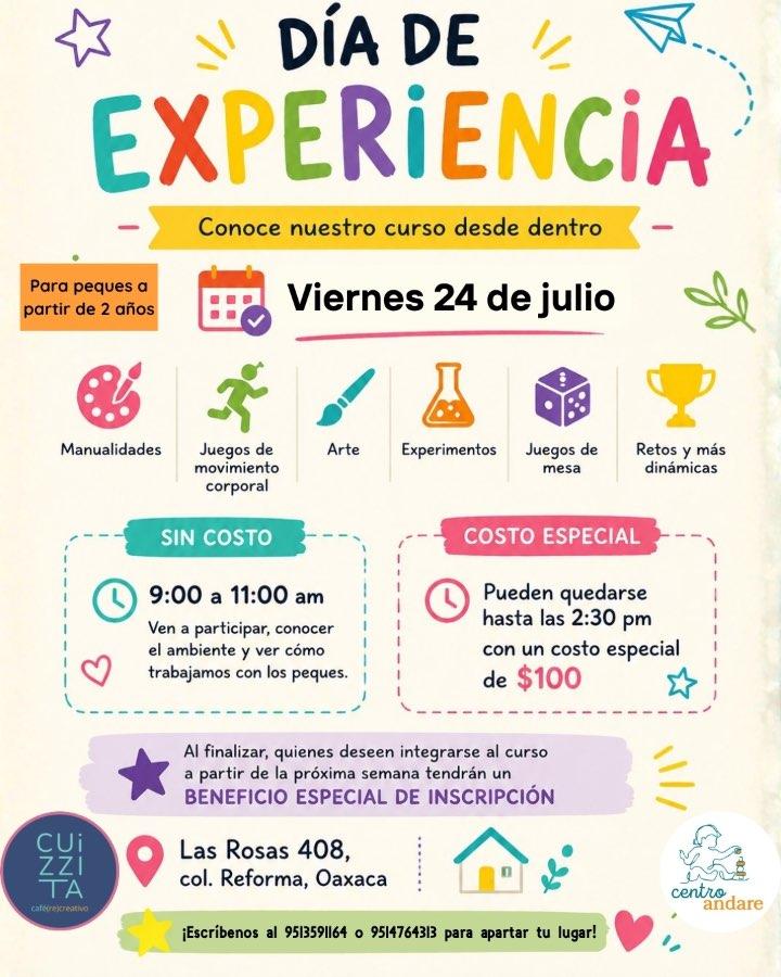 Flyer del evento: Día de Experiencia: Conoce nuestro curso desde dentro