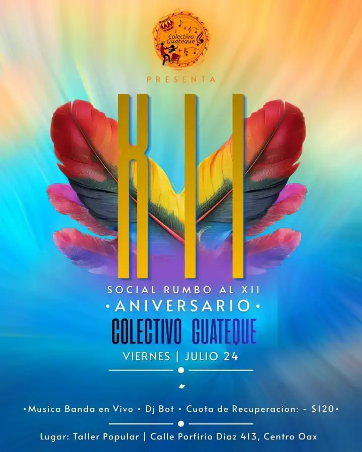 Flyer del evento: Social baile Latino GUATEQUE COLECTIVO 
