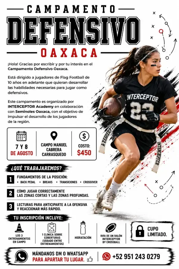 Flyer del evento: CAMPAMENTO DEFENSIVO OAXACA