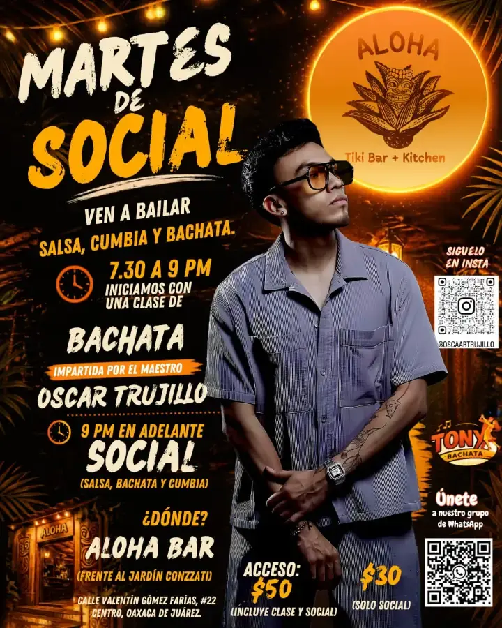 Flyer del evento: Martes de Social (Salsa, bachata y cumbia)