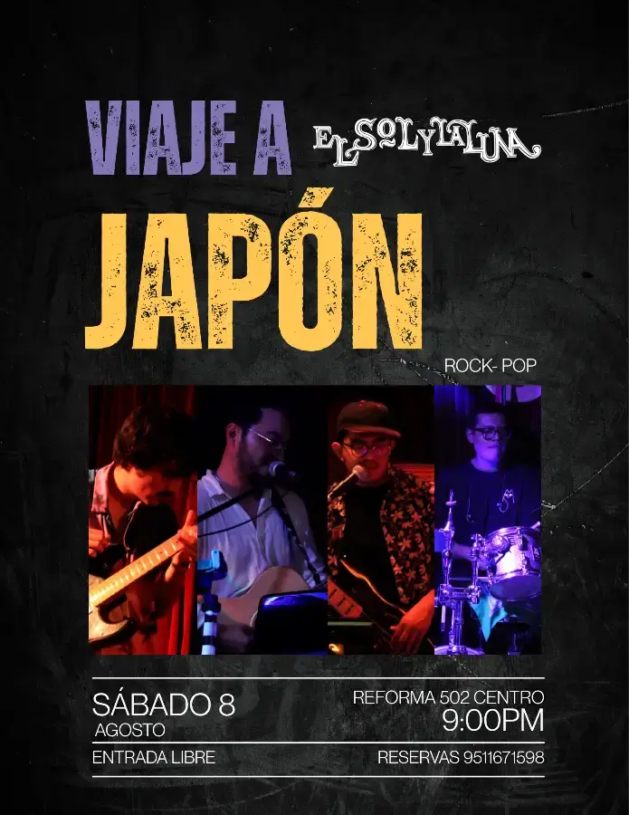 Flyer del evento: El Sol y La Luna: Viaje a Japón