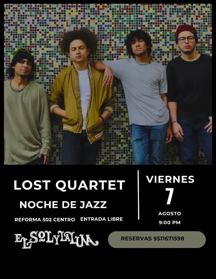 Flyer del evento: LOST QUARTET NOCHE DE JAZZ