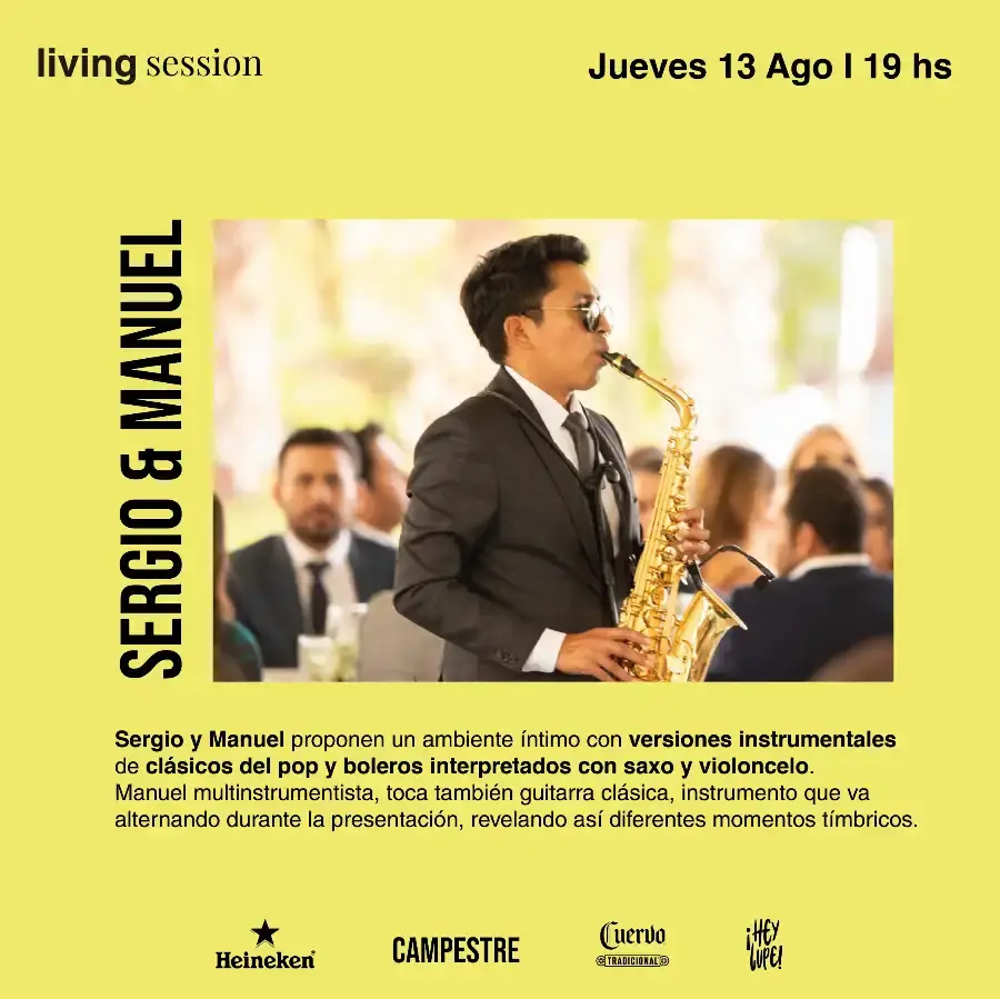 Flyer del evento: Campestre living session: SERGIO & MANUEL