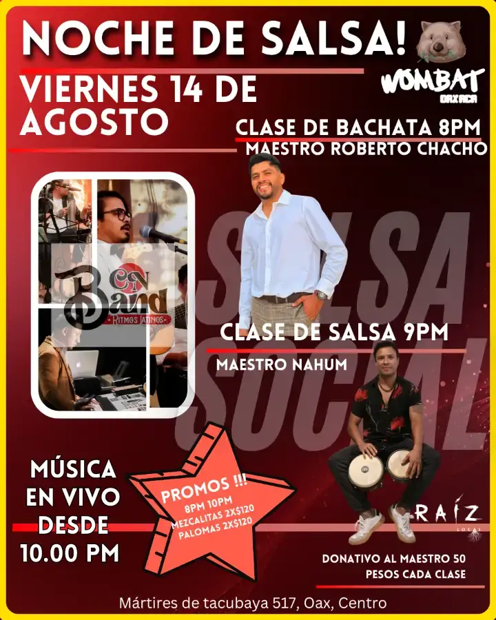 Flyer del evento: Noche de Salsa!