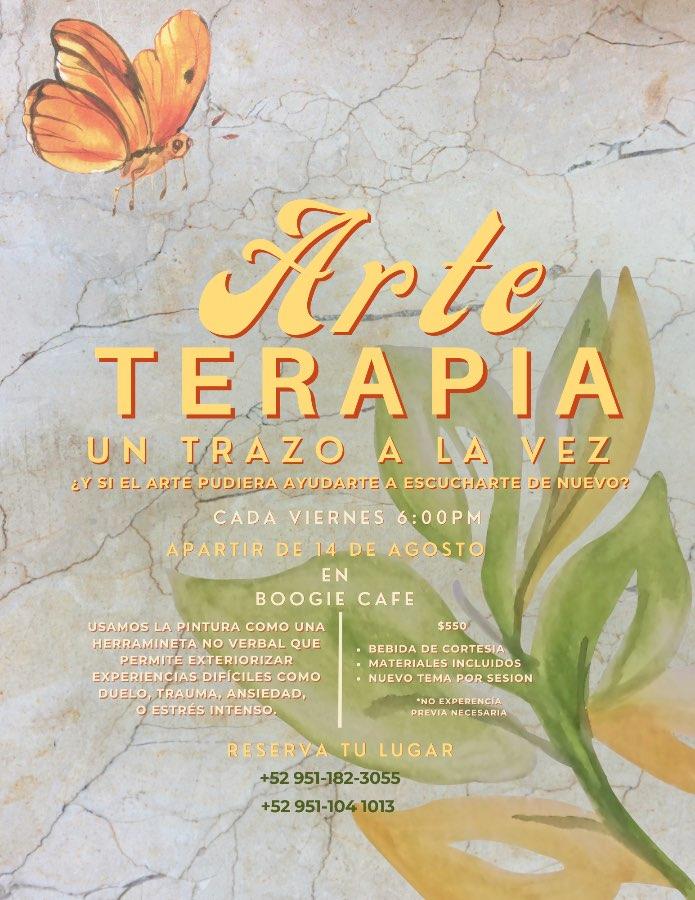 Flyer del evento: Arte Terapia: Un trazo a la vez