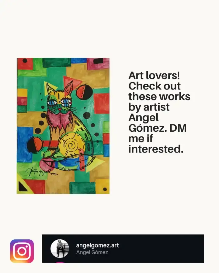 Flyer del evento: Obras de Arte de Ángel Gómez