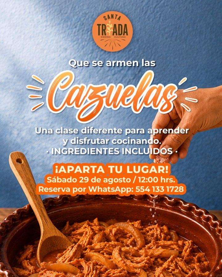 Flyer del evento: Preparación de Guisados de Cazuela