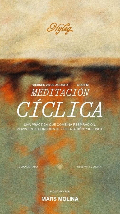 Flyer del evento: Meditación Cíclica