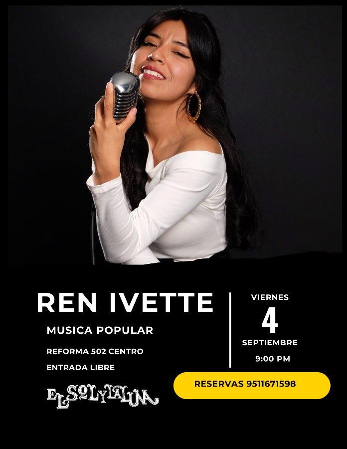 Flyer del evento: REN IVETTE MUSICA POPULAR