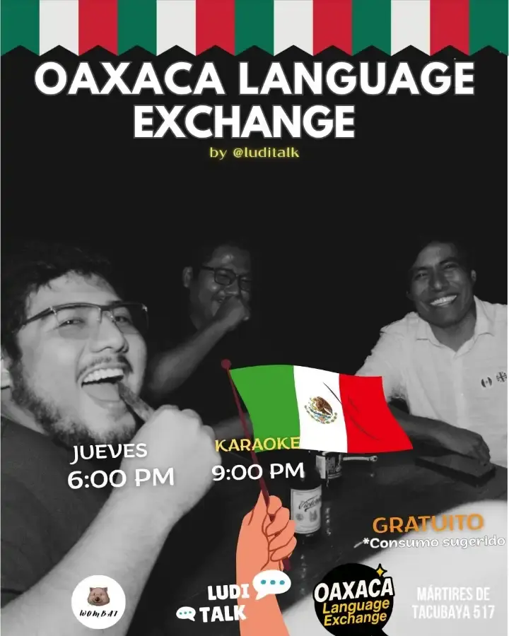 Flyer del evento: OAXACA LANGUAGE EXCHANGE