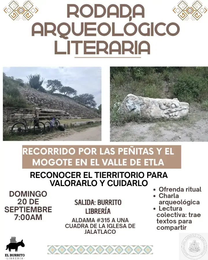 Flyer del evento: Rodada Arqueológico Literaria