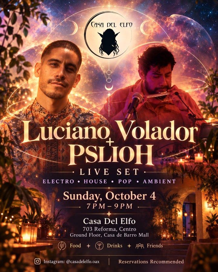 Flyer del evento: Luciano Volador + PSLIQH Live Set