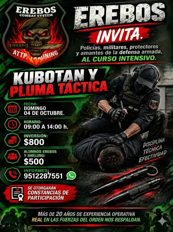 Flyer del evento: KUBOTAN Y PLUMA TÁCTICA