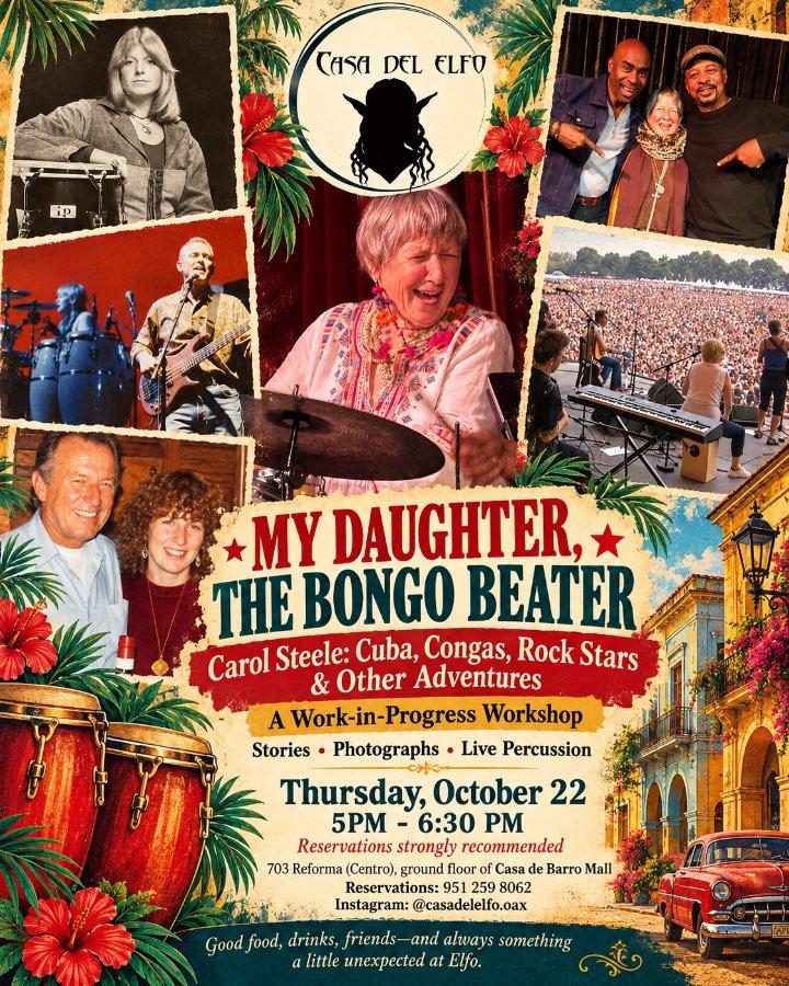 Flyer del evento: My Daughter, The Bongo Beater