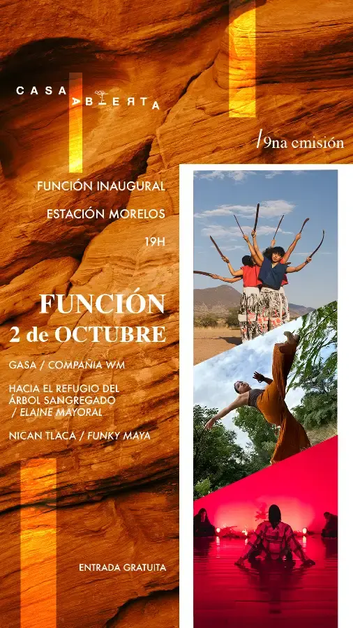 Flyer del evento: Función Inaugural Casa Abierta - 9na Emisión