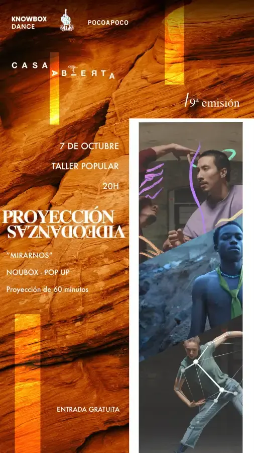 Flyer del evento: Proyección Video Danza 'MIRARNOS' | Casa Abierta 9a Emisión