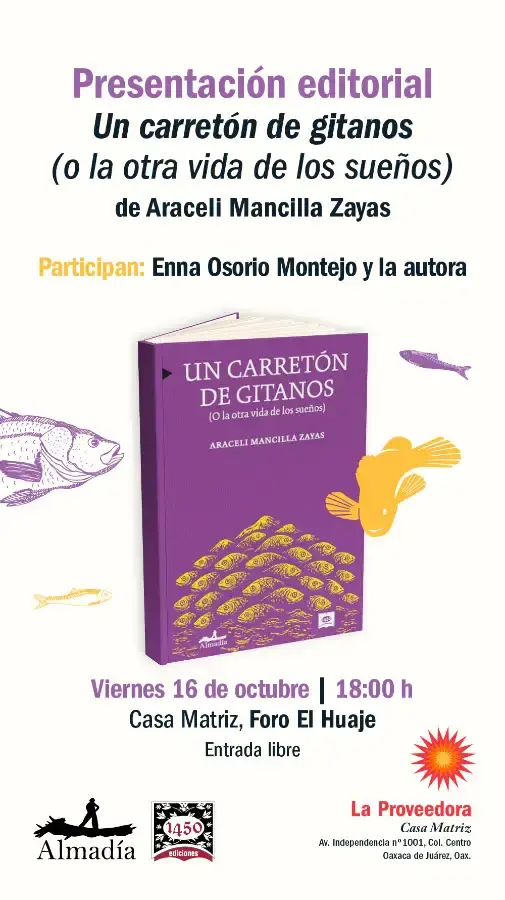 Flyer del evento: Book Presentation A cart of gypsies (or the other life of dreams)