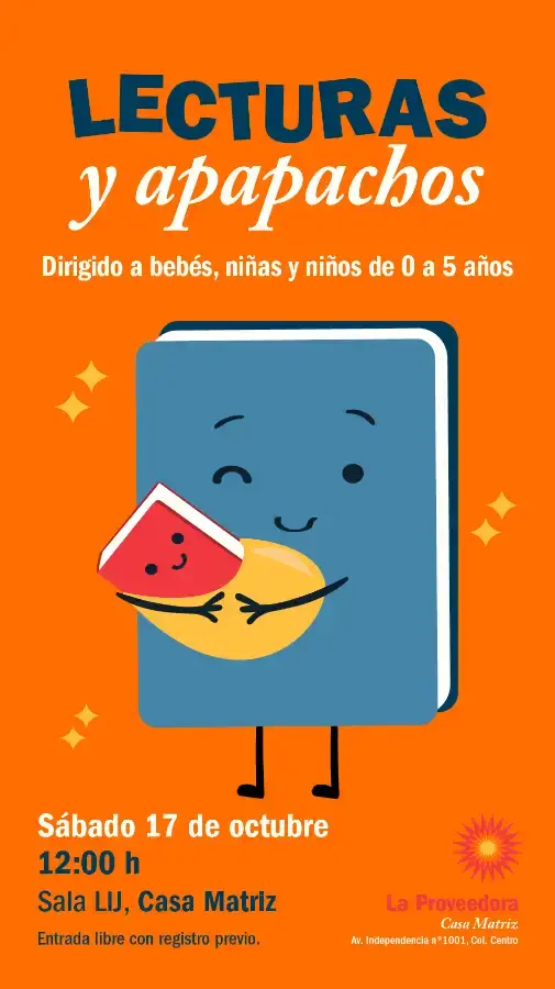 Flyer del evento: Lecturas y apapachos