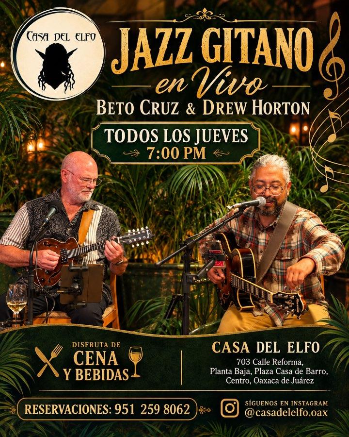Flyer del evento: Jazz Gitano en Vivo