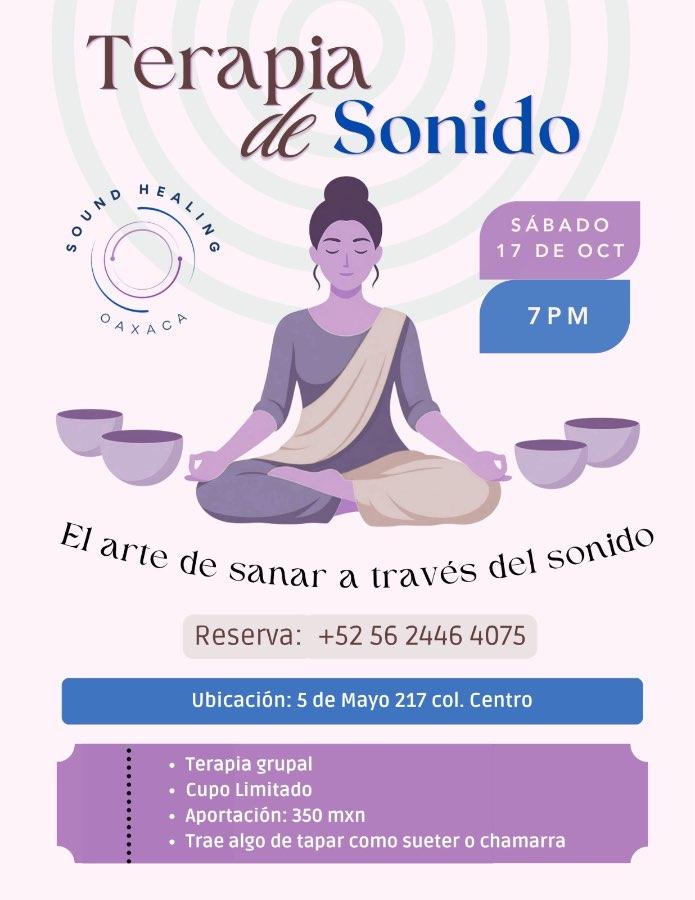 Flyer del evento: Terapia de Sonido