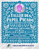 TALLER DE PAPEL PICADO TÉCNICA SIMÉTRICA CON TIJERA