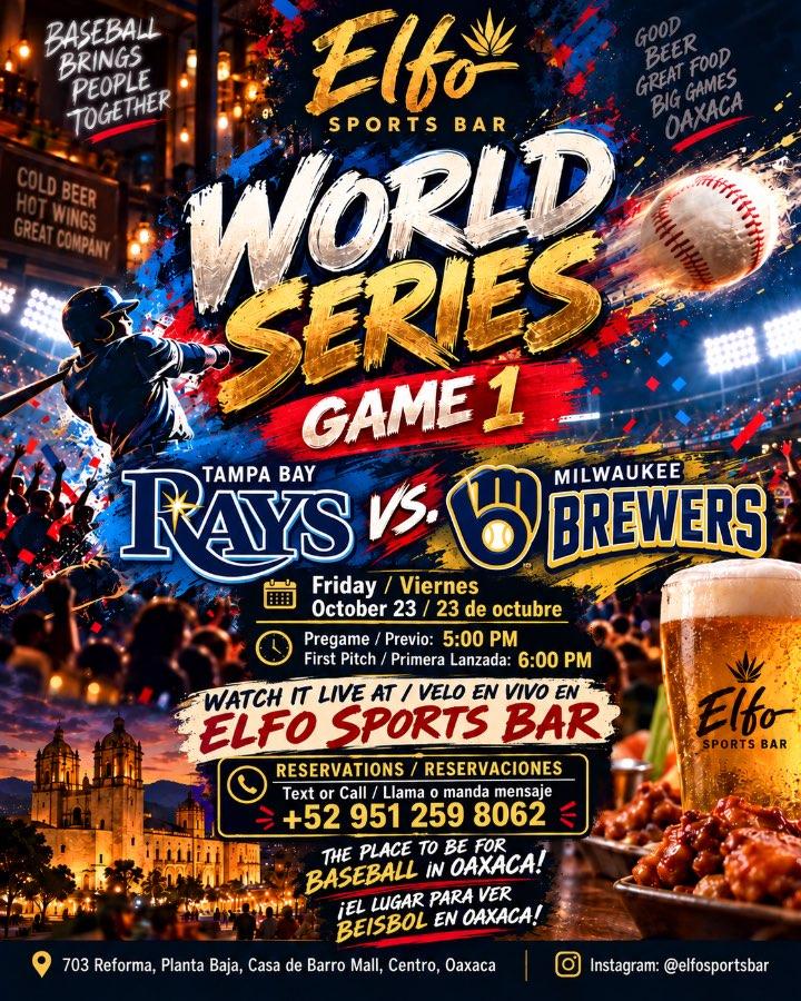 Flyer del evento: World Series Game 1: Tampa Bay Rays vs Milwaukee Brewers